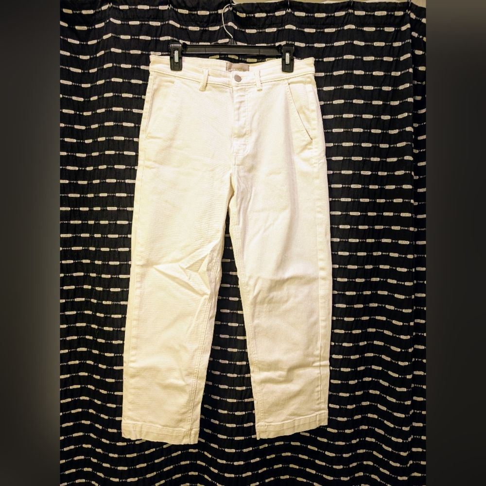 Everlane White Straight Leg Jeans